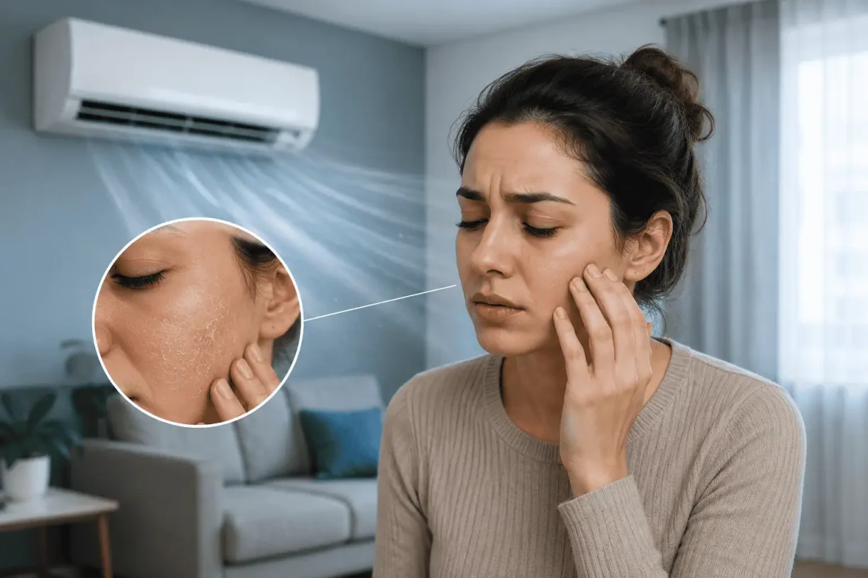 ac can dry skin